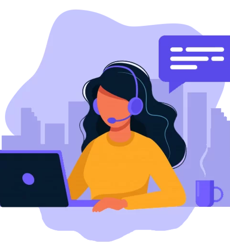 Ilustração de pessoas se comunicando por telefone